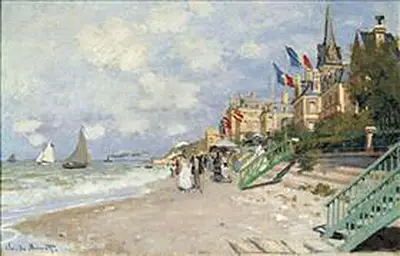 The Boardwalk at Trouville Claude Monet
